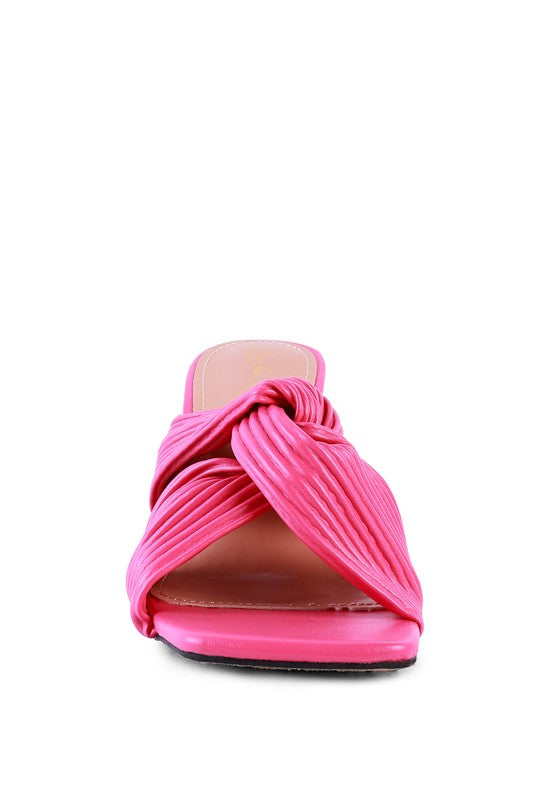 Cori Knotted Strap Slide Sandals
