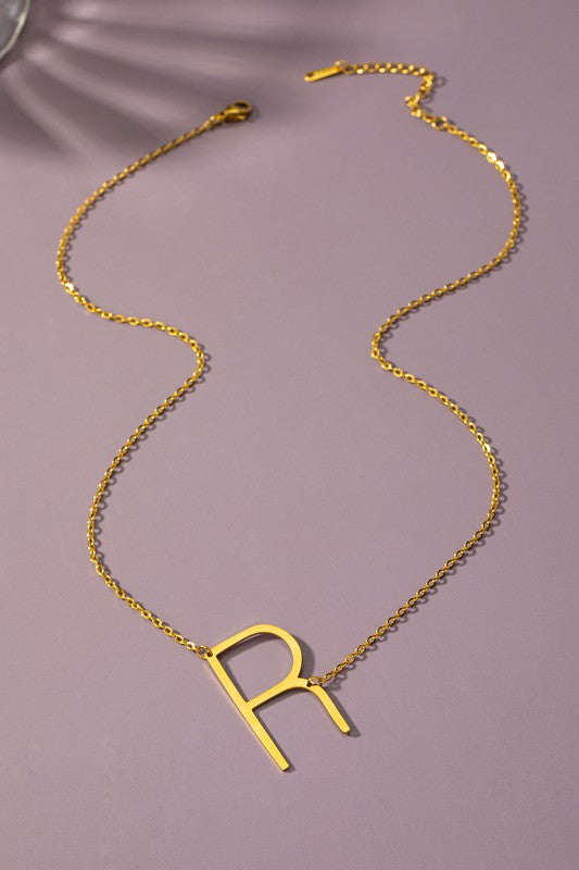 Gold Initial Necklace