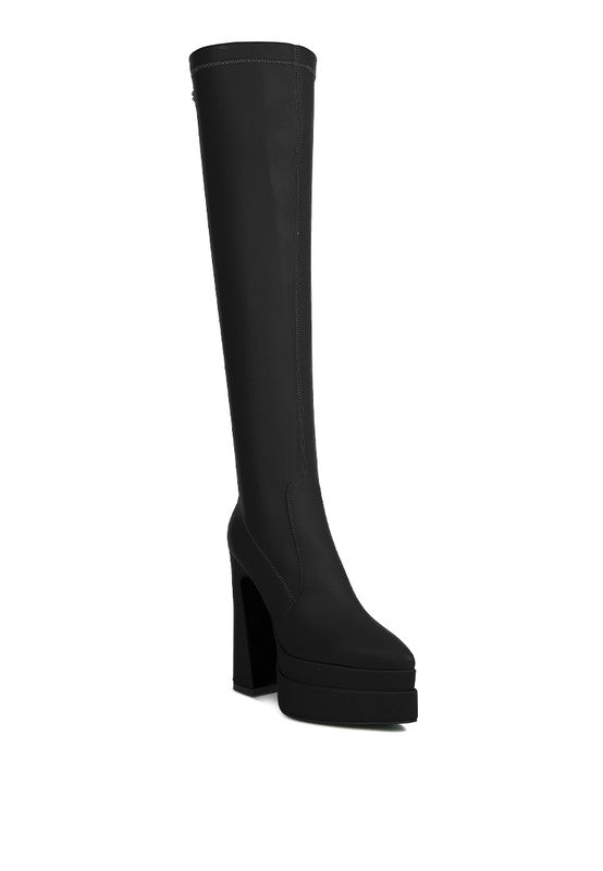 CYBER-PUNK High Platform Long Boots