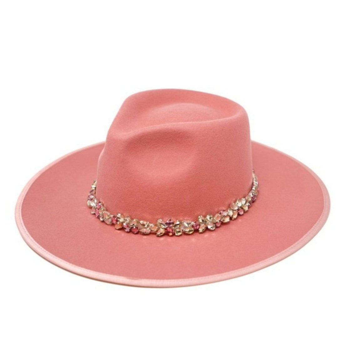blush rose rancher hat