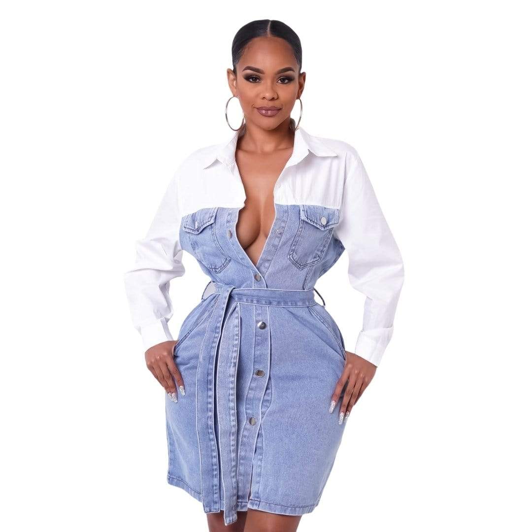 denim dress