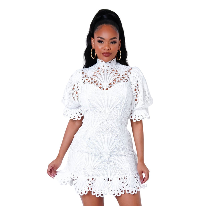 Dulce Lace Crochet Dress