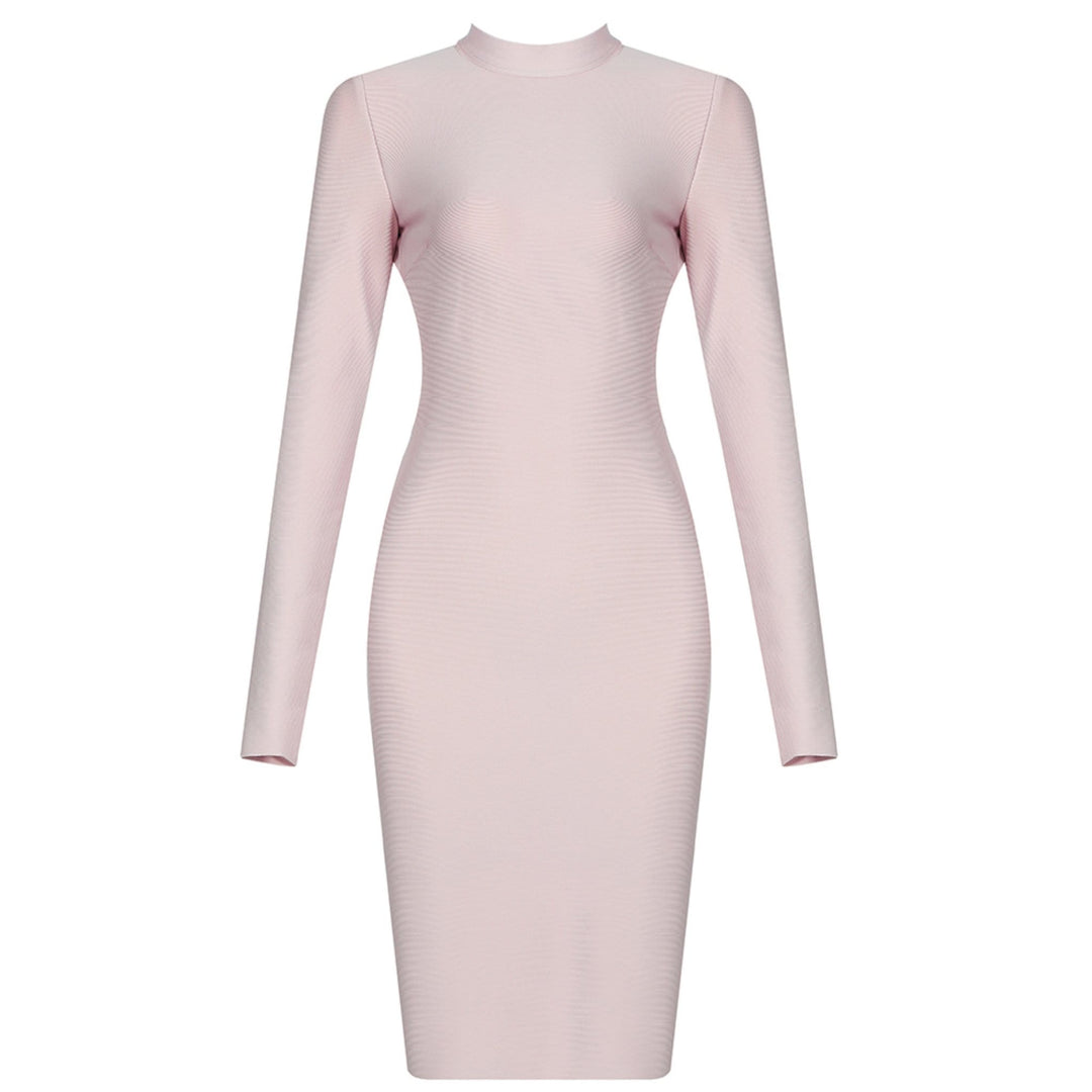 Alexandra Long Sleeve Backless Bodycon Dress