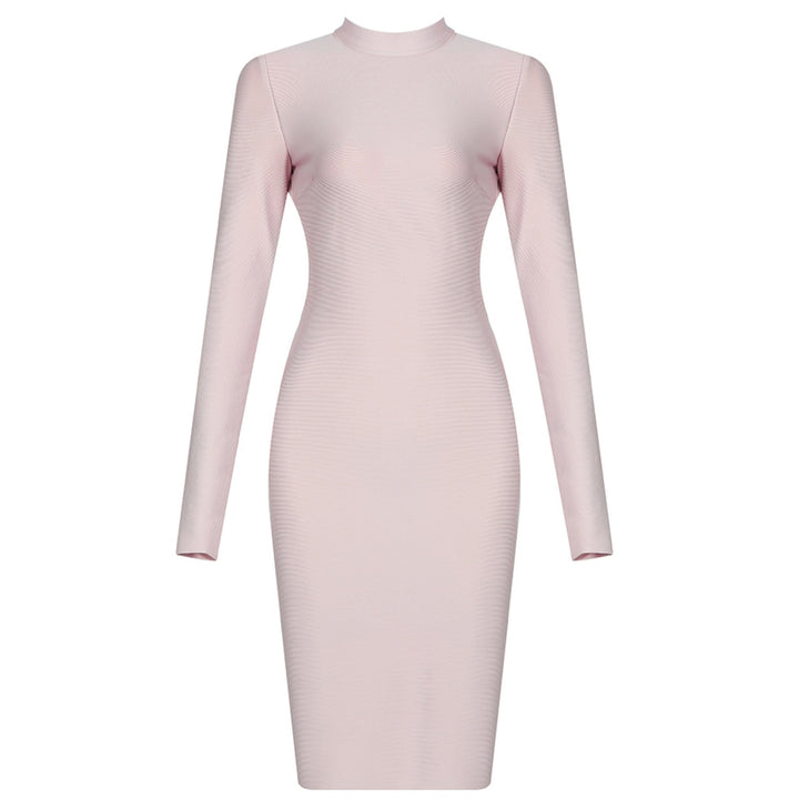 Alexandra Long Sleeve Backless Bodycon Dress