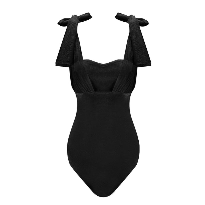 Babydoll Swimsuit/Bodysuit in Black - Amthyst Co.