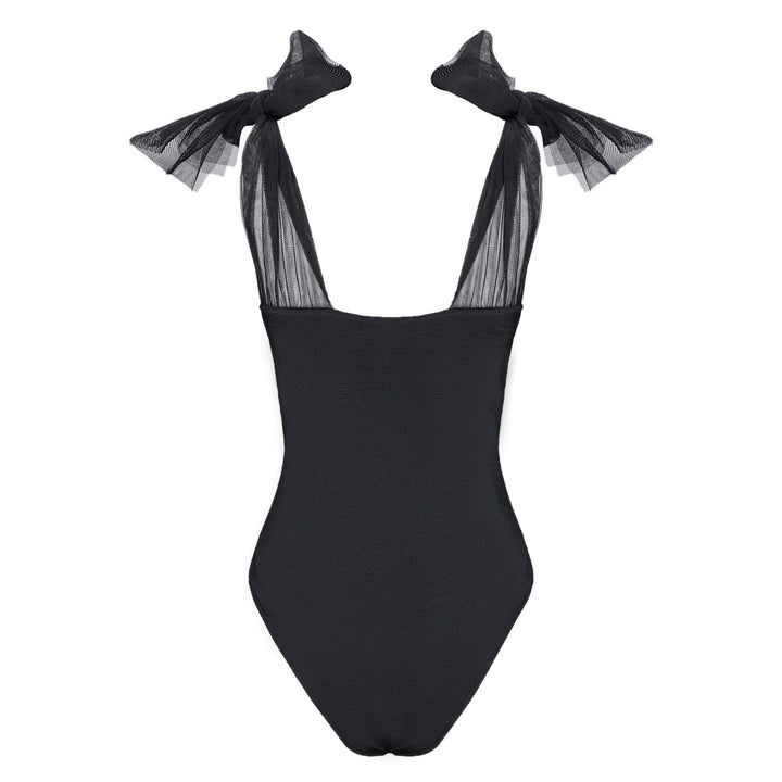 Babydoll Swimsuit/Bodysuit in Black - Amthyst Co.